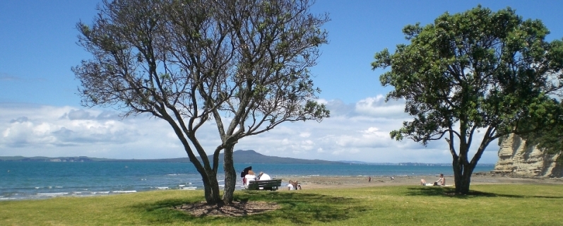 Rangitoto Island from Browns Bay, Auckland